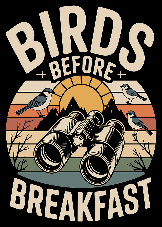 Birds Before Breakfast Binoculars Sunset