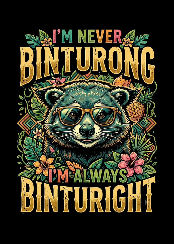 Binturong Wearing Sunglasses