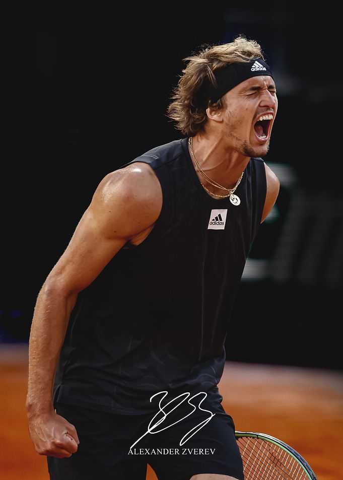 Alexander Zverev Tennis Player Celebration
