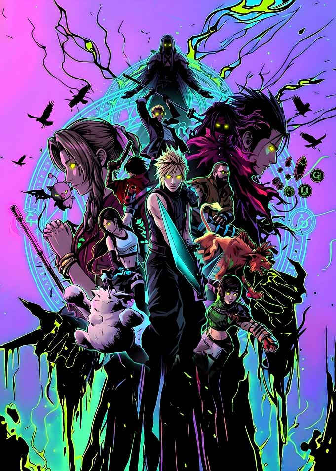Final Fantasy VII Characters Art