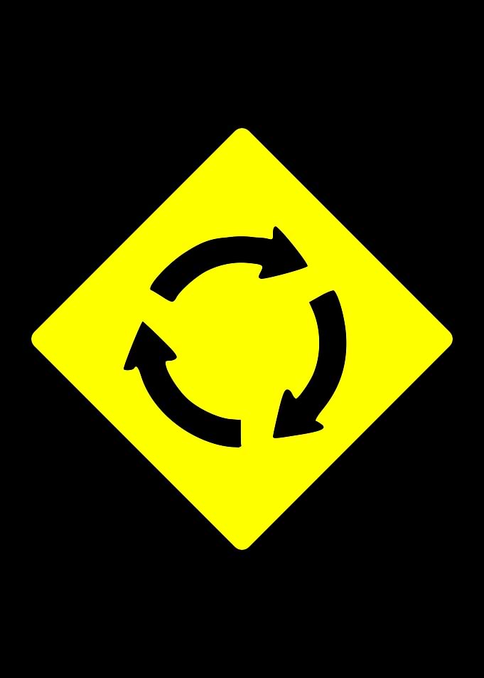Roundabout Traffic Sign