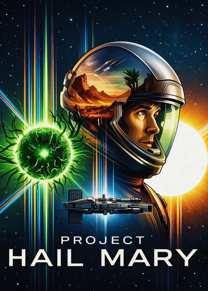 Project Hail Mary Sci-Fi Poster