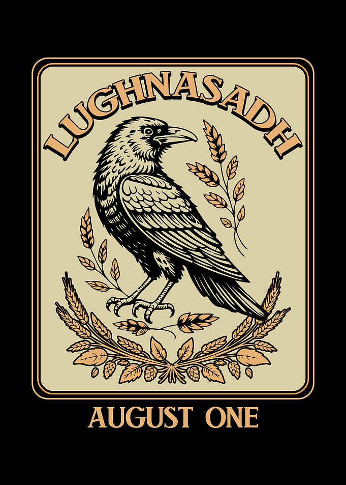 Lughnasadh Raven and Wheat