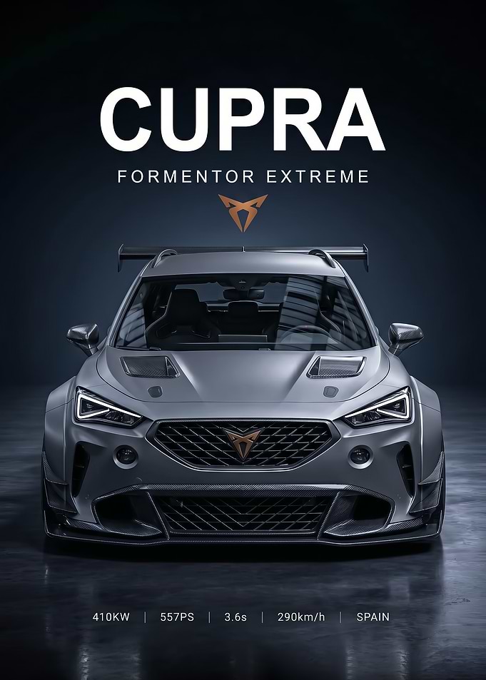 sleek Cupra Formentor striking Car poster