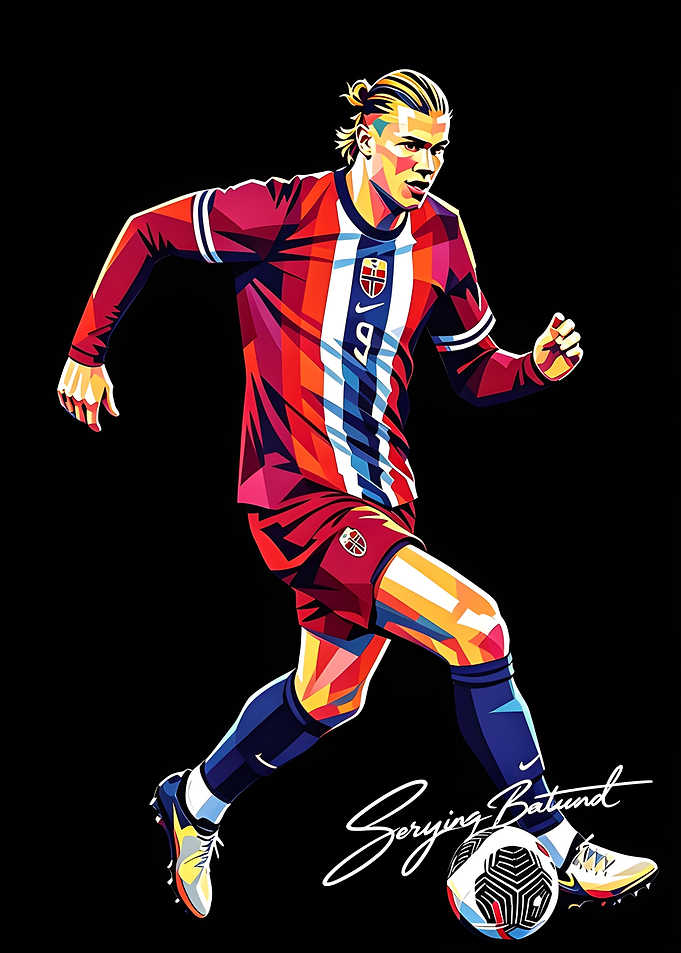 Erling Haaland Pop Art