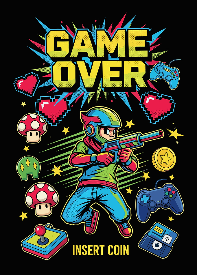 Retro Gaming Game Over