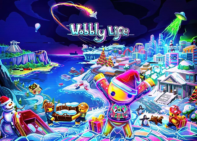 Wobbly Life Christmas Cityscape