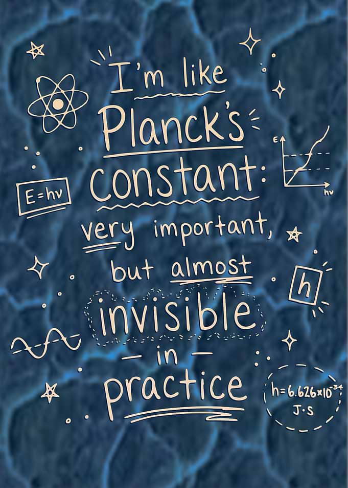 Planck's Constant Quote Art