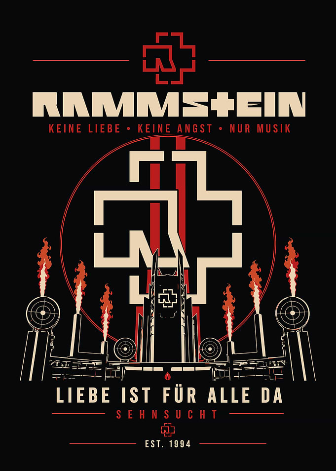 Rammstein Industrial Music Poster