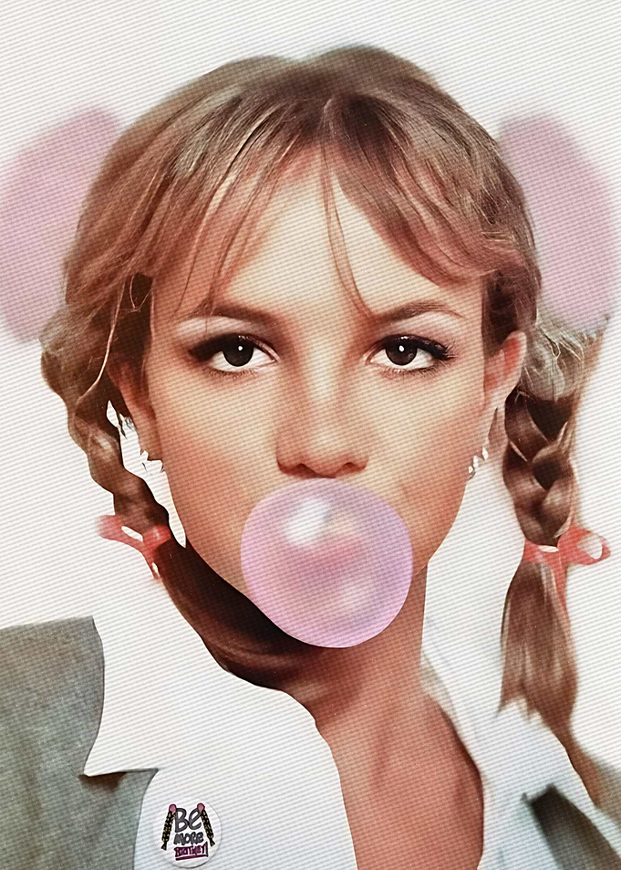 Britney Spears with Bubble Gum