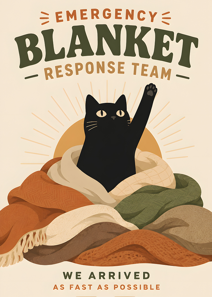 Emergency Blanket Response Team Cat