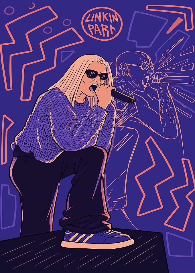 Linkin Park Concert Illustration