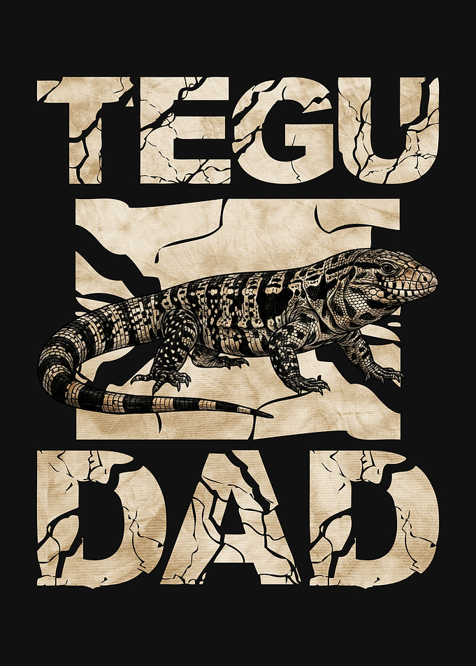Tegu Dad Lizard T-shirt Design