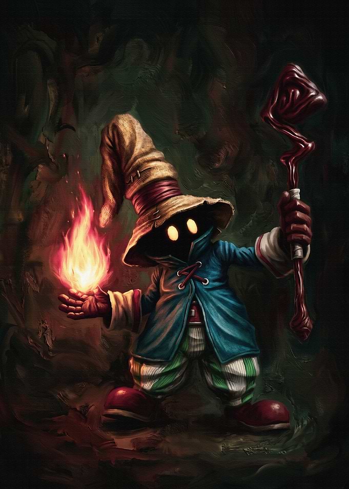 Vivi casting a spell
