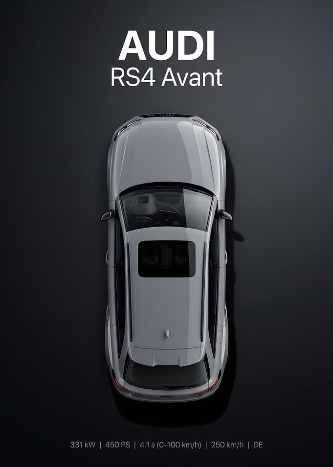 Audi RS4 Avant Top View