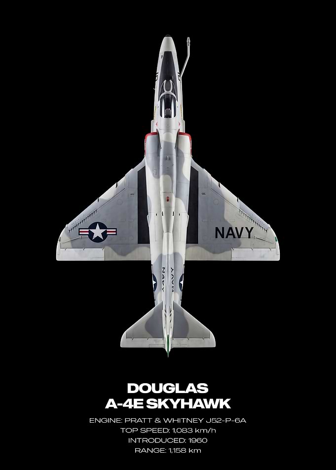 Douglas A-4E Skyhawk Top View