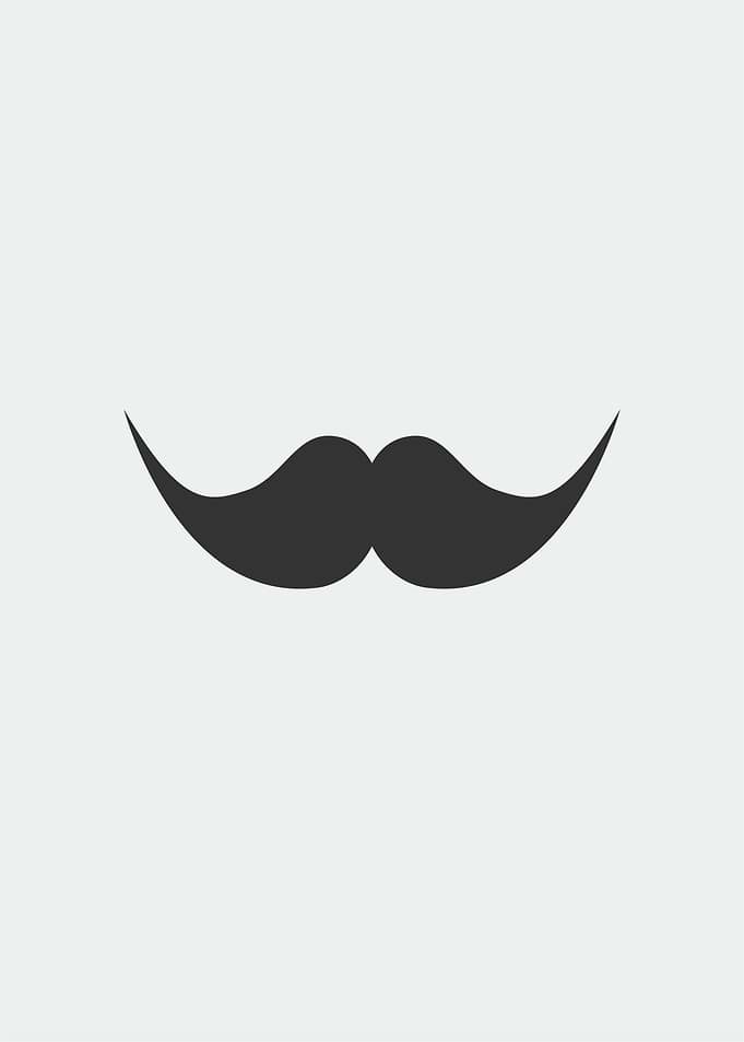 Black Mustache Icon