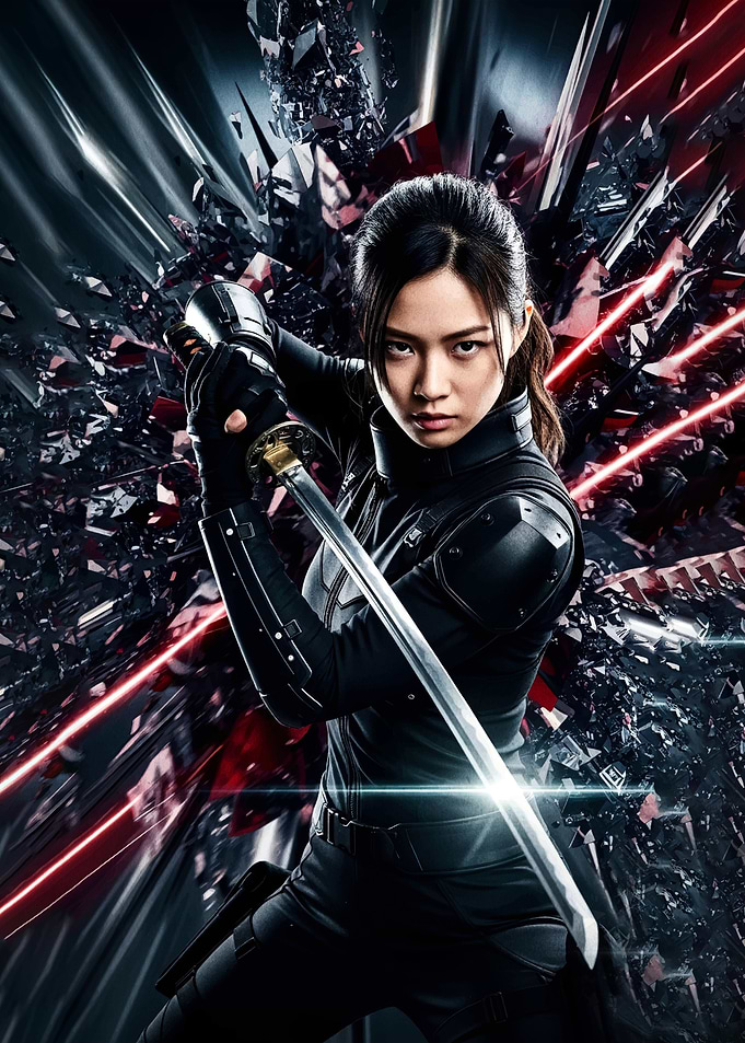 Female Ninja with Katana