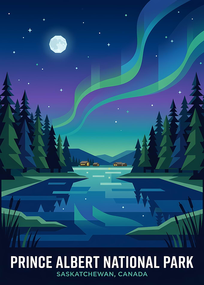Prince Albert National Park Aurora