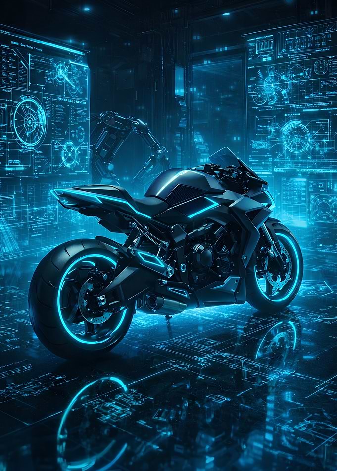 Superbike futuristic Neon