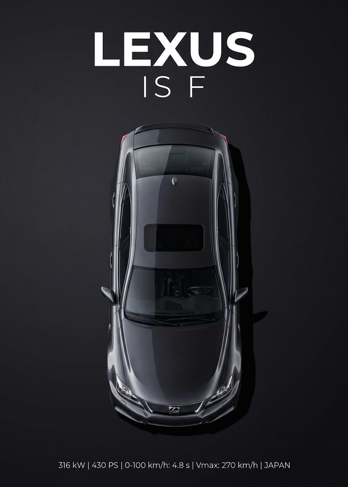 Lexus IS F Top View