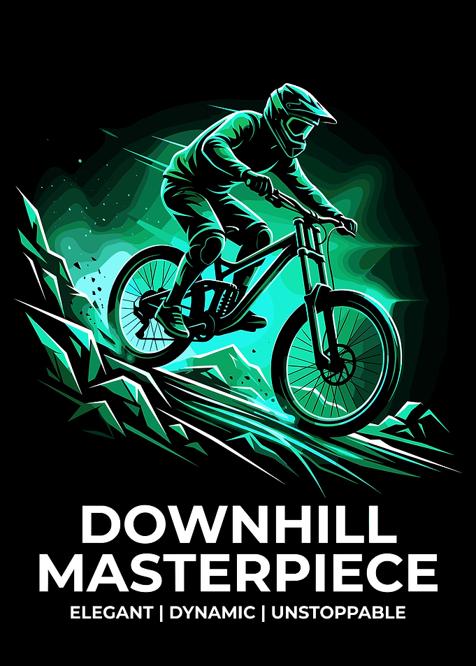 Downhill Mountain Biker