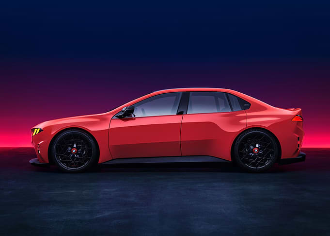 Red BMW Concept Car Side Profile