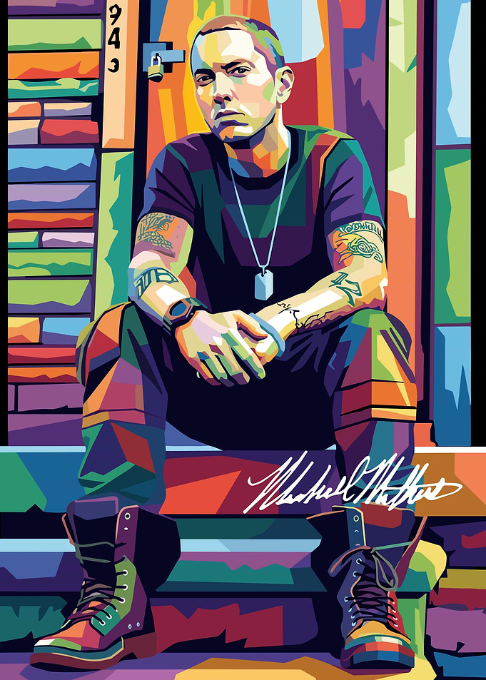 Eminem Pop Art Portrait