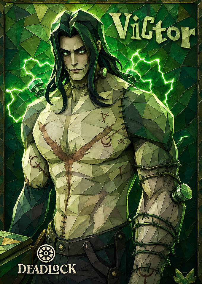 Victor Frankenstein Monster Art