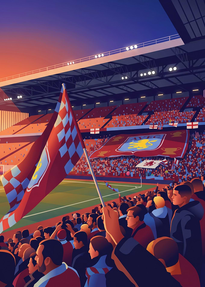 Aston Villa Fans at Stadium