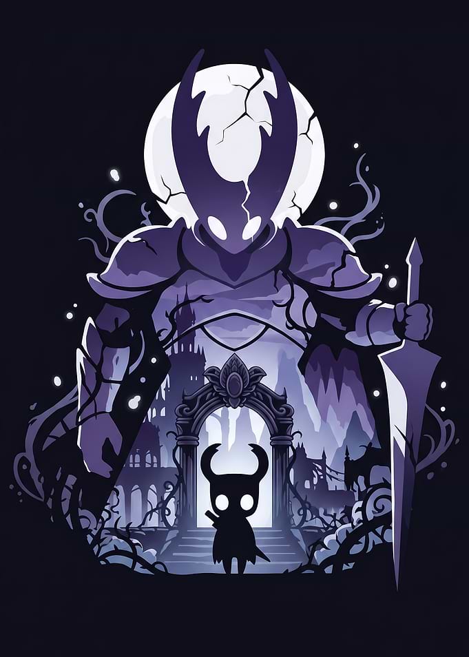 Hollow Knight Silhouette Art