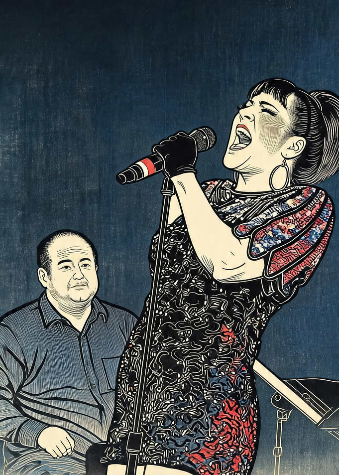 Singer Performing with Musician
