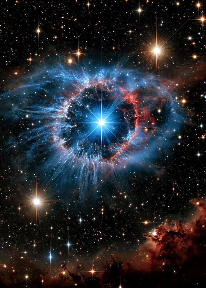 God's Eye Nebula and Stars