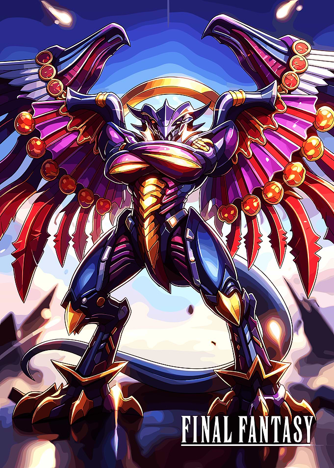 Final Fantasy Bahamut Artwork
