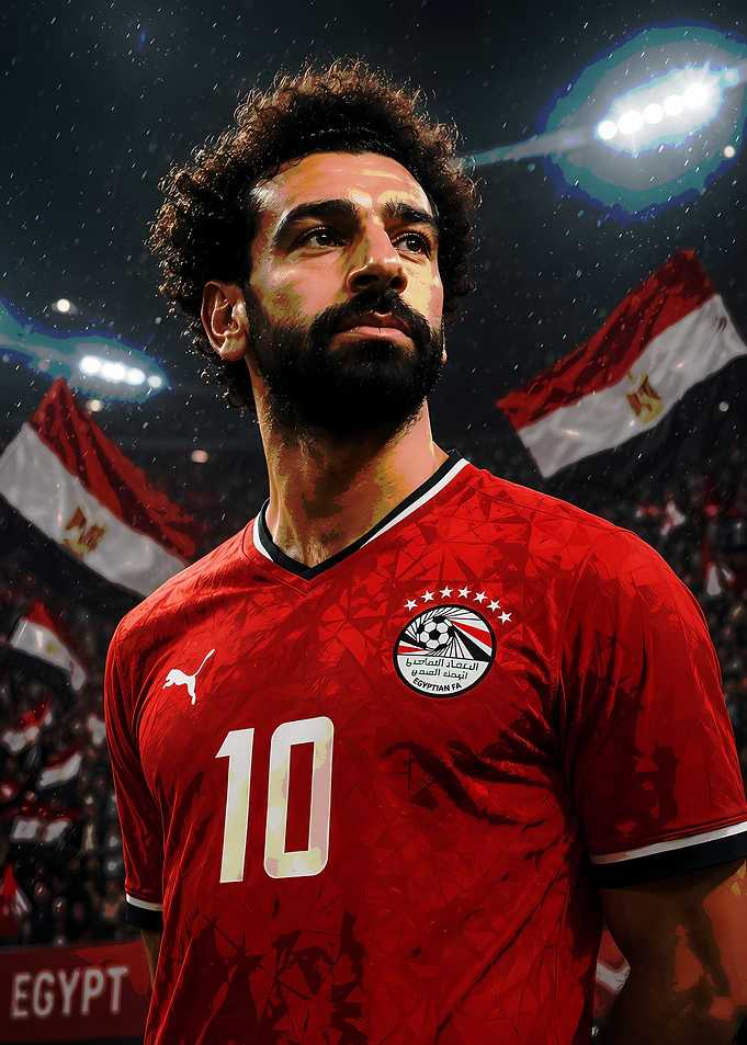 Mohamed Salah in Egypt Jersey
