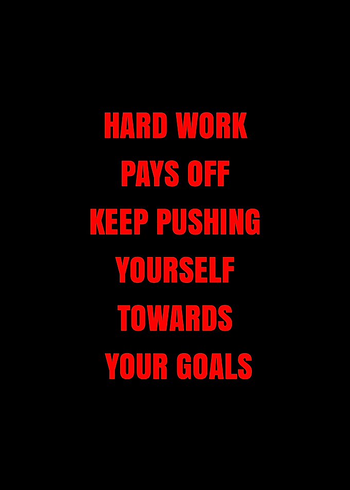Motivational Text on Black Background