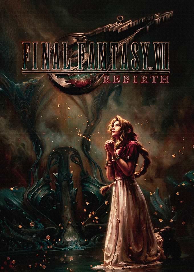Final Fantasy VII Rebirth Aerith Painting