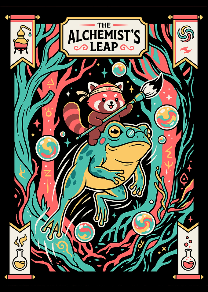 Alchemist's Leap Red Panda and Frog