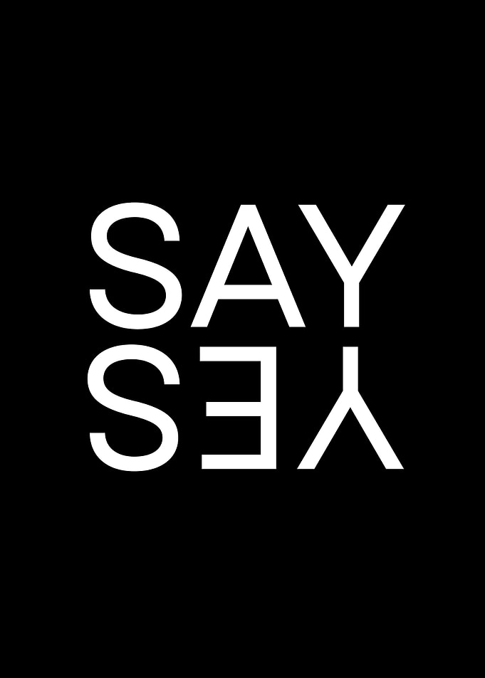 Say Yes Text Art