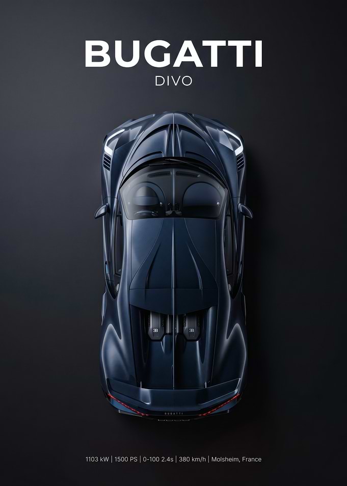 Bugatti Divo Top View