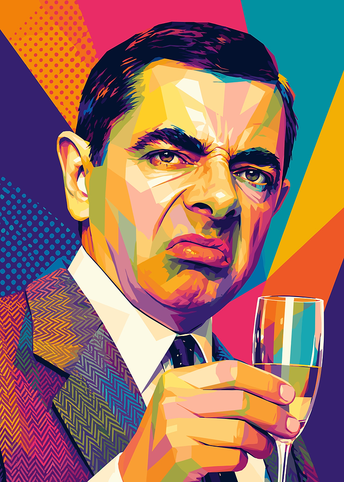 Mr. Bean Pop Art Portrait