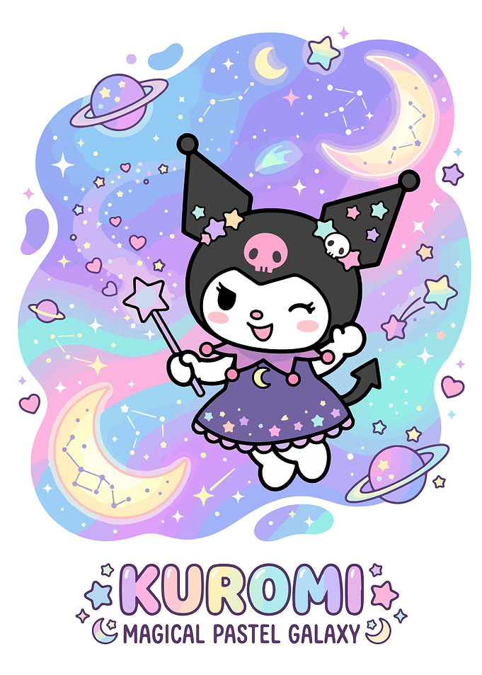 Kuromi Magical Pastel Galaxy