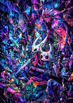 Hollow Knight Characters Crystal Art