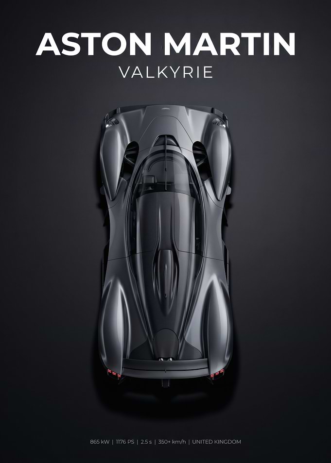 Aston Martin Valkyrie Top View