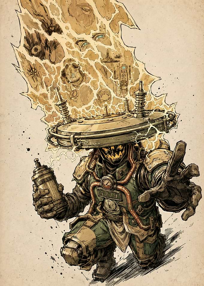 Steampunk Electric Character