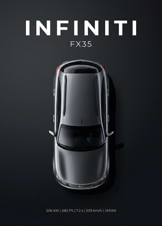 Infiniti FX35 Overhead View