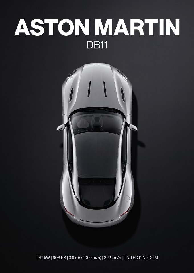 Aston Martin DB11 Top View