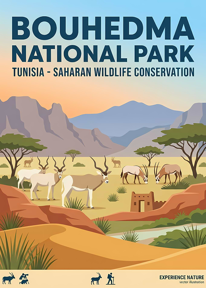 Bouhedma National Park Poster