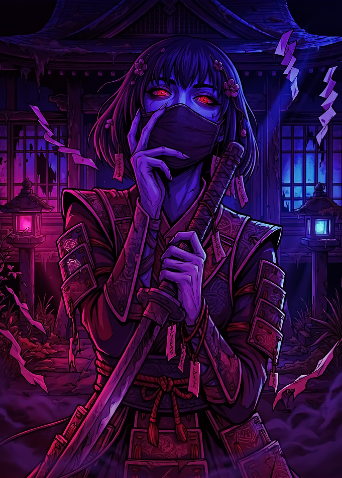 Samurai Woman with Katana