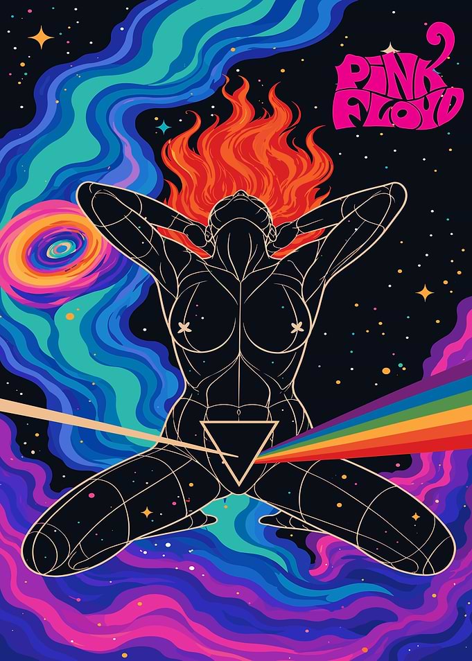 Pink Floyd Cosmic Psychedelic Art